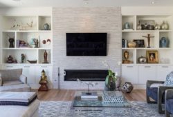 Living Room Fireplace 1515 Sunset, Boulder, CO Real Estate